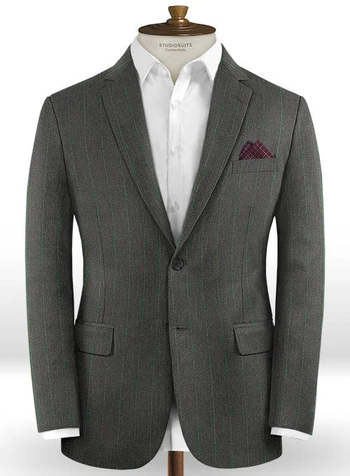 Caccioppoli Dapper Dandy Palor Dark Gray Wool Jacket Cotton Fabric Linen Fabric Terry Fabric