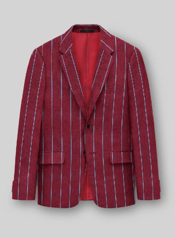Caccioppoli Moncal Linen Jacket Herringbone Jacket Houndstooth Jacket Plaid Jacket