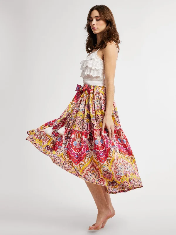 Françoise Skirt in Zanzibar velvet skirt plush
