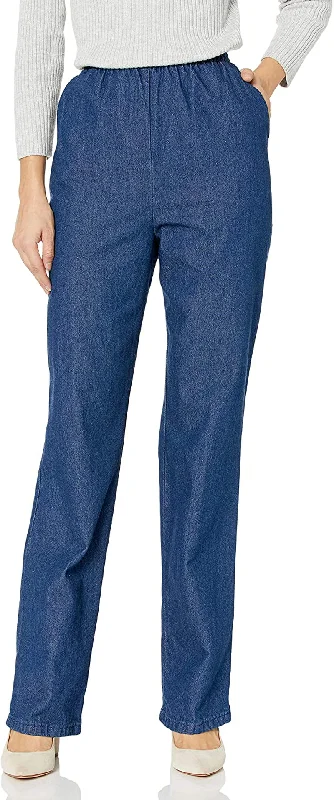 Chic Classic Collection Women's Cotton Pull-on Pant with Elastic Waist Cozy Jogger Leggings