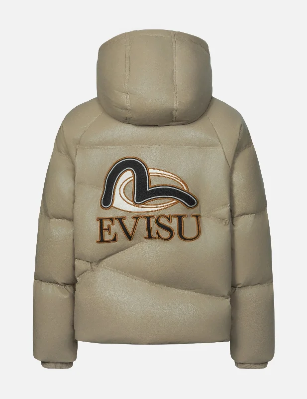 Logo and Seagull Applique Fashion Fit Down Jacket Fitted Jacket Loose Jacket Oversized Jacket Logo and Seagull Applique Fashion Fit Down Jacket Fitted Jacket Loose Jacket Oversized Jacket
