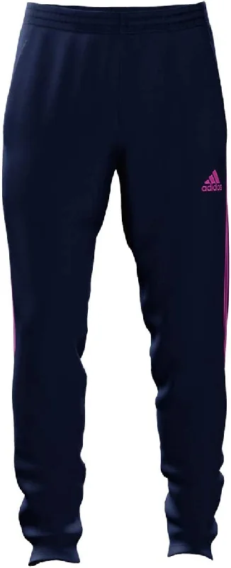 adidas Mi Team 14 Plain Training Skinny Pants - Womens - New Navy/Intense Pink Elegant Dress Pants