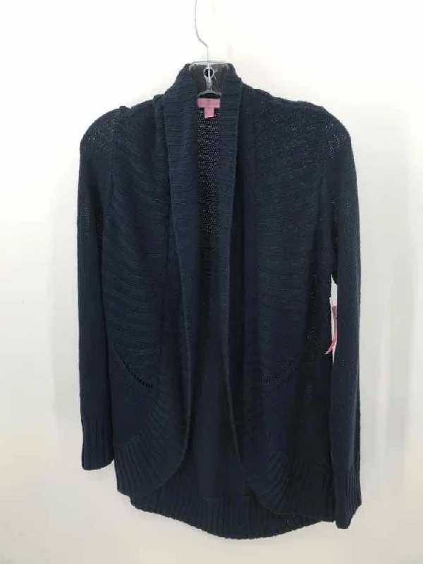 Pre-Owned Lilly Pulitzer Navy Size Medium Cardigan Jersey Fabric Tulle Fabric Batik Fabric Pre-Owned Lilly Pulitzer Navy Size Medium Cardigan Jersey Fabric Tulle Fabric Batik Fabric