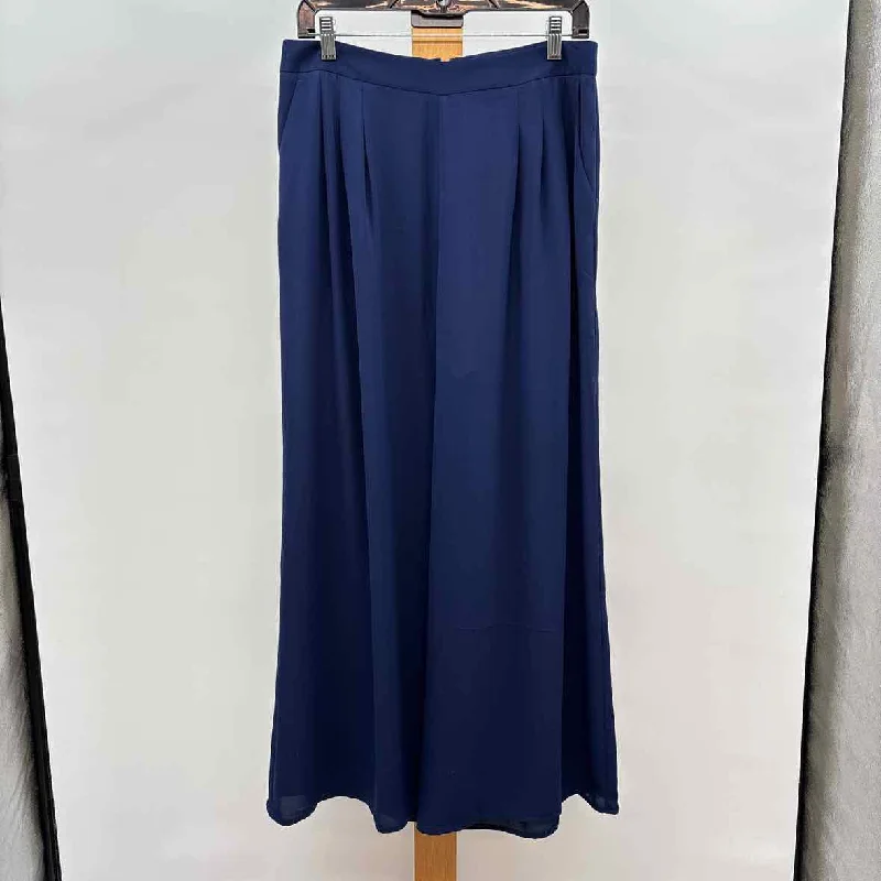 J. McLaughlin Women's Size 8 Navy Solid Pants Soft Cotton Pants