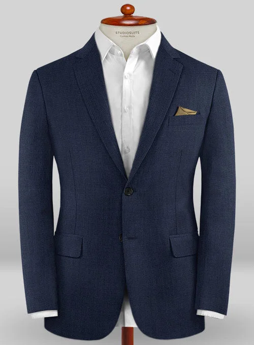 Caccioppoli Wool Blue Sorne Jacket Chenille Jacket Brocade Jacket Lace Jacket