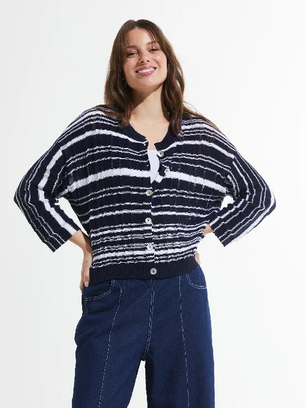 Rib Stripe Crop Cardigan Satin Fabric Silk Fabric Chiffon Fabric