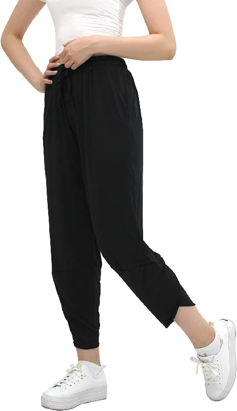 Momppae (Refrigerator Cool) Pants – Women’s Smocked Waist Harem Hippie Boho Pants High-Waist Jeans