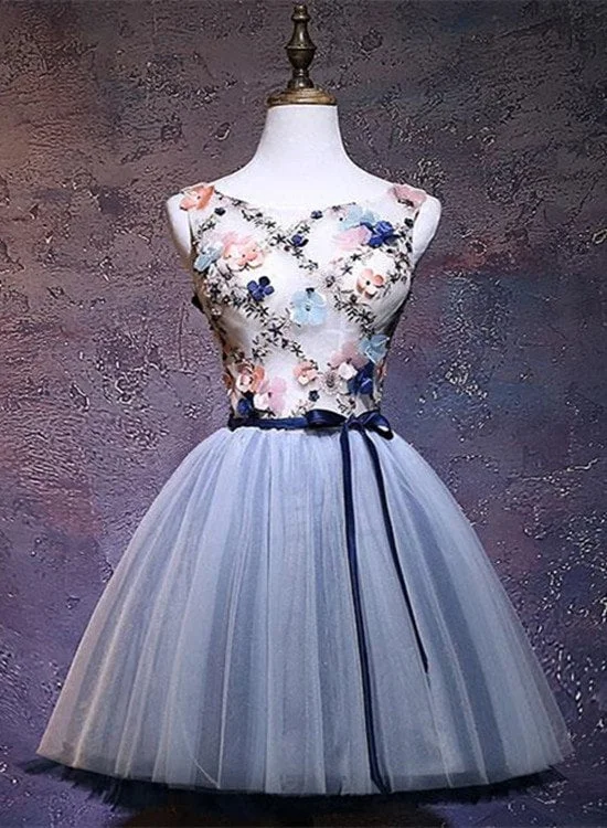 Charming Tulle Short Party Dress , Homecoming Dress Tunics Designer luxury