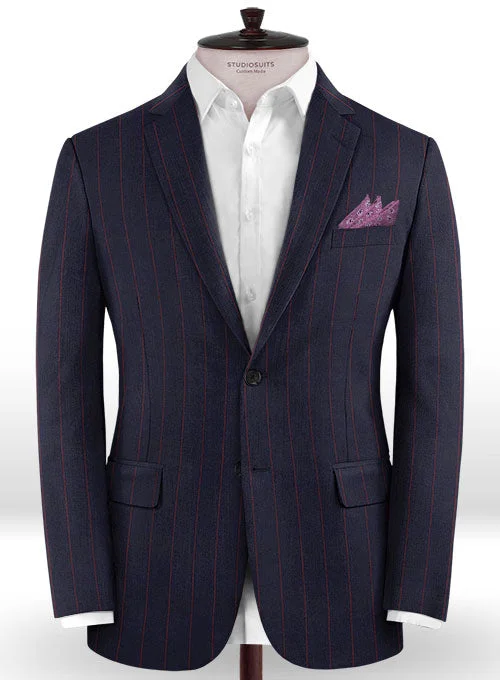 Caccioppoli Dapper Dandy Yanti Dark Blue Wool Jacket Rayon Jacket Velvet Jacket Corduroy Jacket