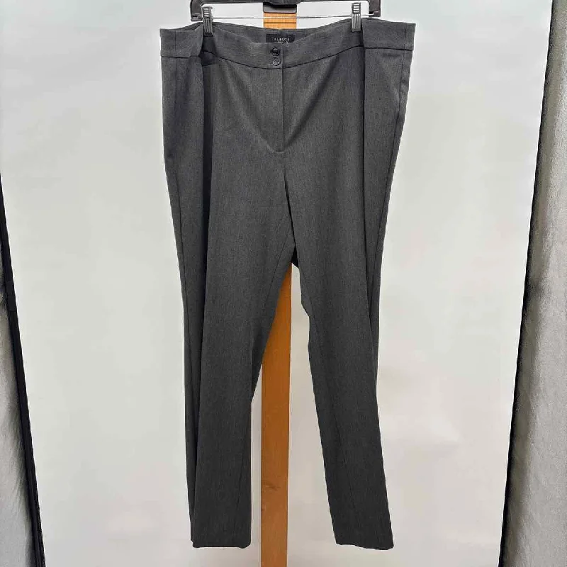 Talbots Women's Size 18W Gray Heathered Pants Lightweight Linen Pants