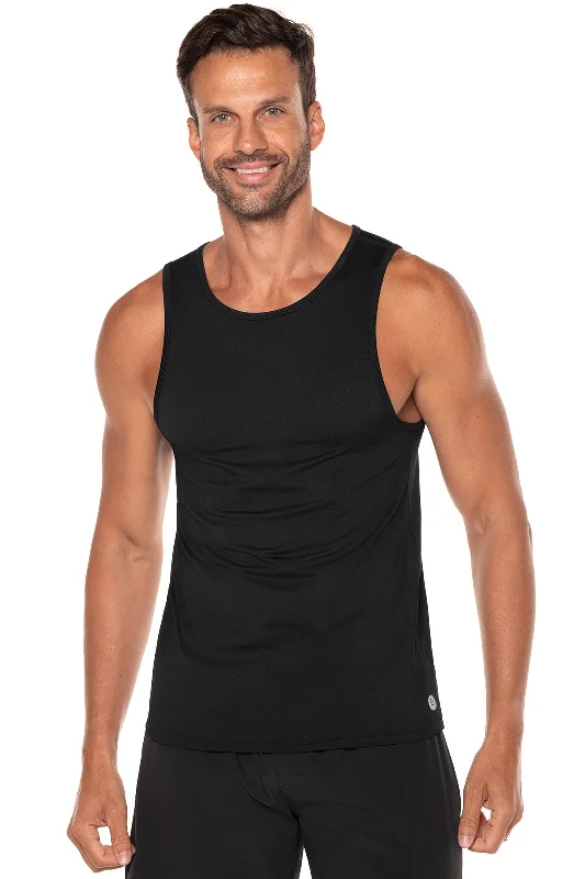 Men's Dade Swim Tank | Black lightweight tank top