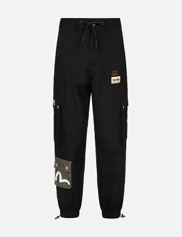 Godhead Appliqué Loose Fit Jogger Pants Fashionable Track Pants
