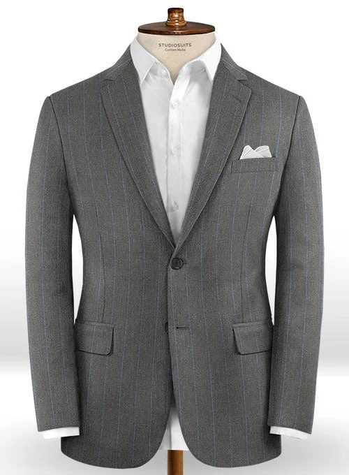 Caccioppoli Dapper Dandy Tarazo Gray Wool Jacket Anorak Shell Jacket Lightweight Jacket