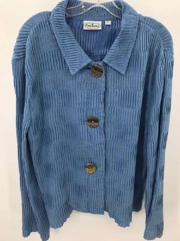 Pre-Owned Patchington Blue Size XLP Cardigan Stretchy Elastic Breathable