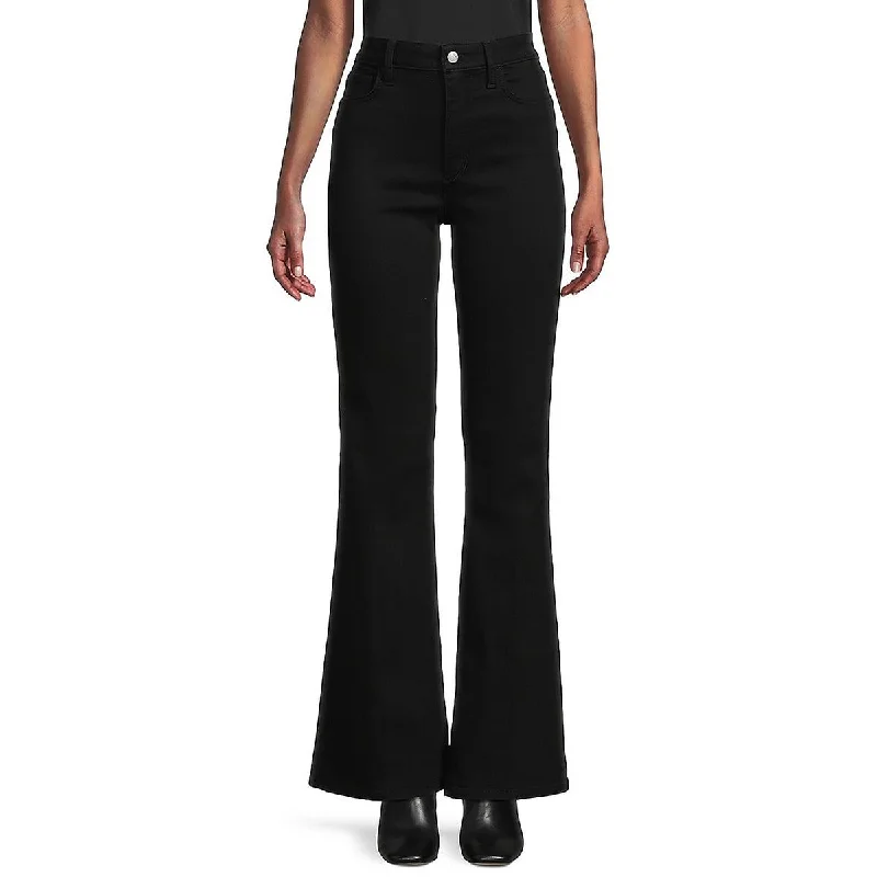 Joe's Womens Pocket Denim Flared Pants Stylish Casual Pants