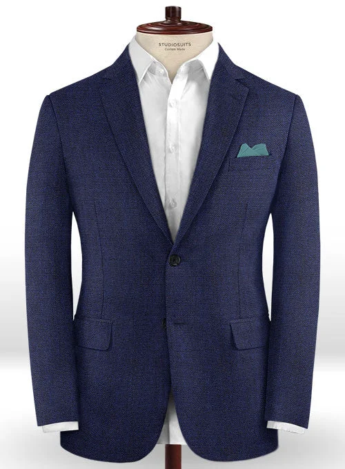 Caccioppoli Dapper Dandy Olierr Blue Wool Jacket Fleece Jacket Down Jacket Parka