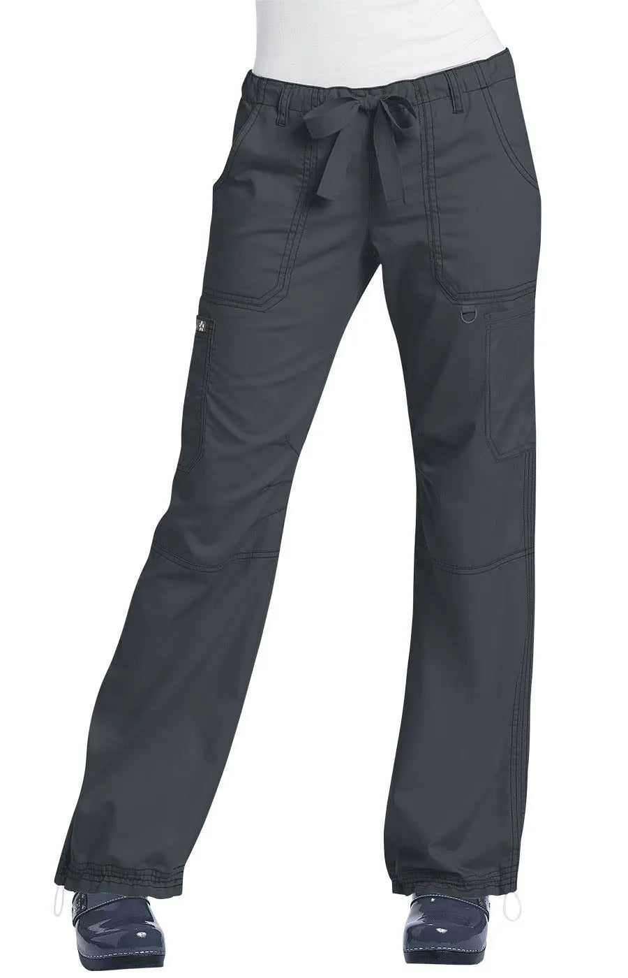 Koi Women's Lindsey Pant - Charcoal Classic Flared Pants
