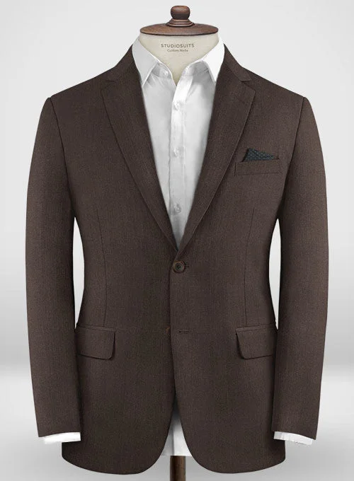Lanificio Zegna Traveller Brown Wool Jacket Elasticated Jacket Padded Jacket Insulated Jacket