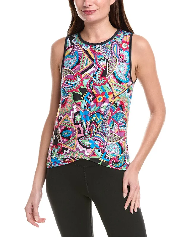Johnny Was Bee Active Crossover Tank activewear tank top
