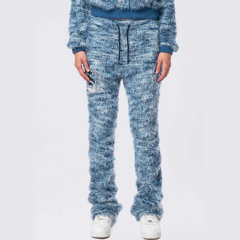 High Rise Varsity Bootcut Pants - Ribadeo Trendy Printed Leggings