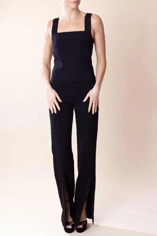 Madine Tank Top -  Black slim fit tank
