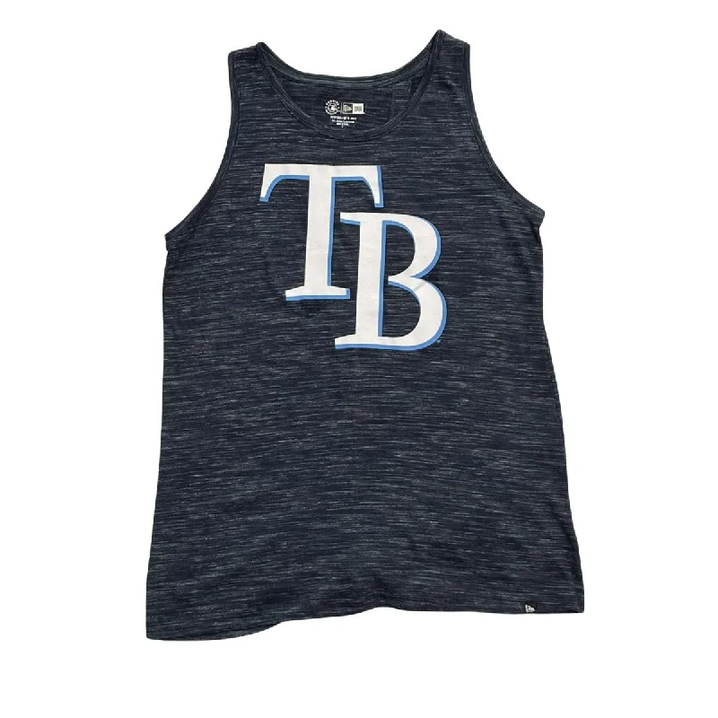 Rays Women's New Era Navy Back Hit Space Dye Tank Top mint tank top