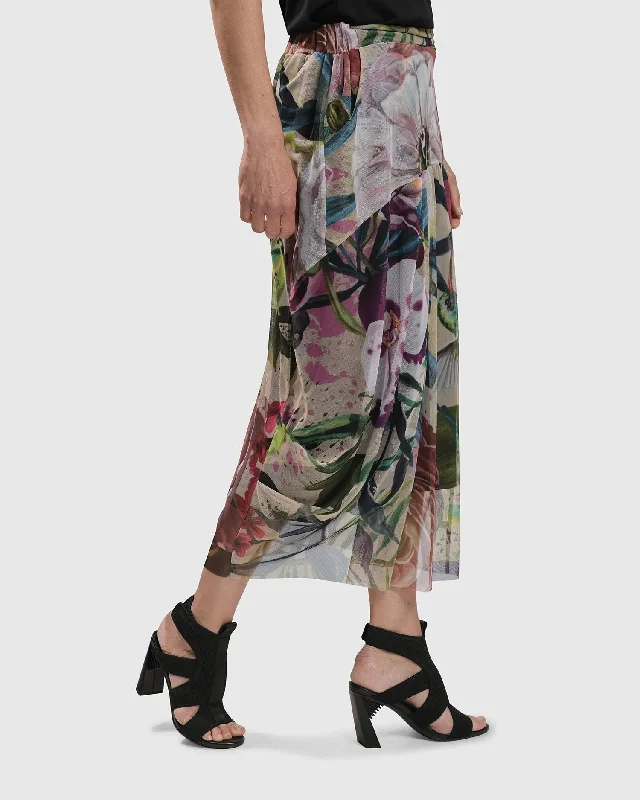 MOONFLOWER COCOON SKIRT, BOUQUET athletic skirt fit
