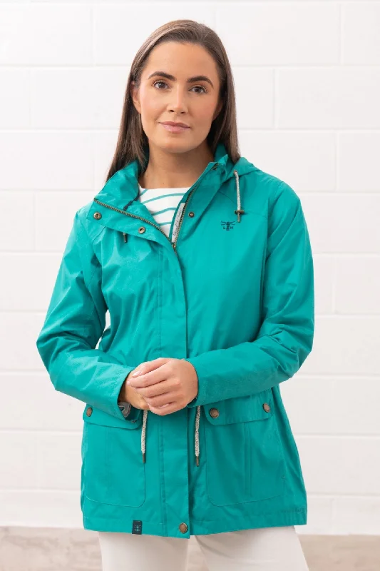 Willow Jacket - Soft Teal Herringbone Jacket Checkered Jacket Solid Jacket