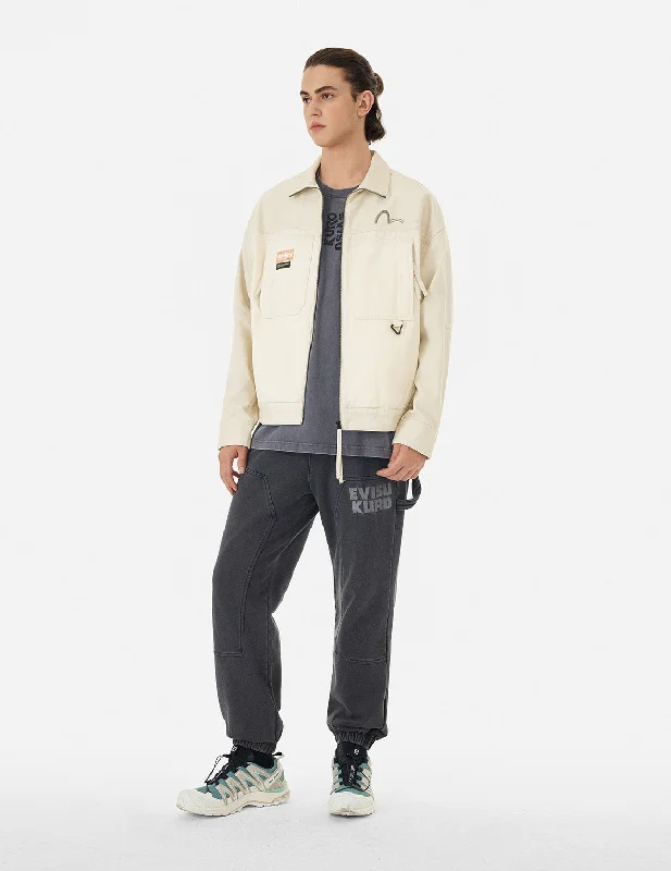 EVISUKURO Garment Dyed Oversized Jacket Chenille Jacket Brocade Jacket Lace Jacket