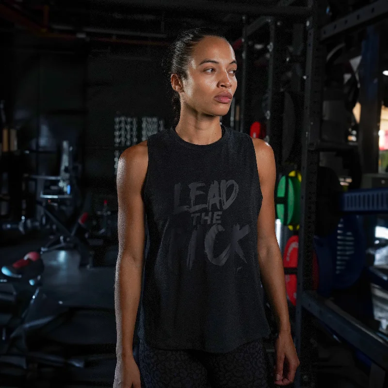 Core Belief Tank Top - Black Marl crew neck tank