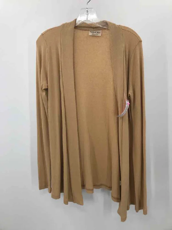 Pre-Owned Michael Stars Tan Size One Size Cardigan Sweater Chenille Brocade Lace