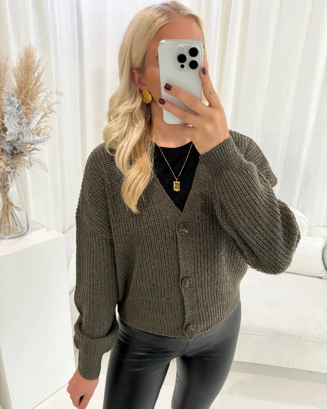 Vero Moda cardigan lea bungee cord Velvet Chenille Corduroy