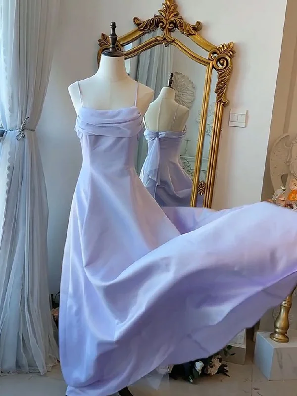 Elegant Spaghetti Straps Long Party Dress A Line Prom Dress cc1478 Tunics Summer linen
