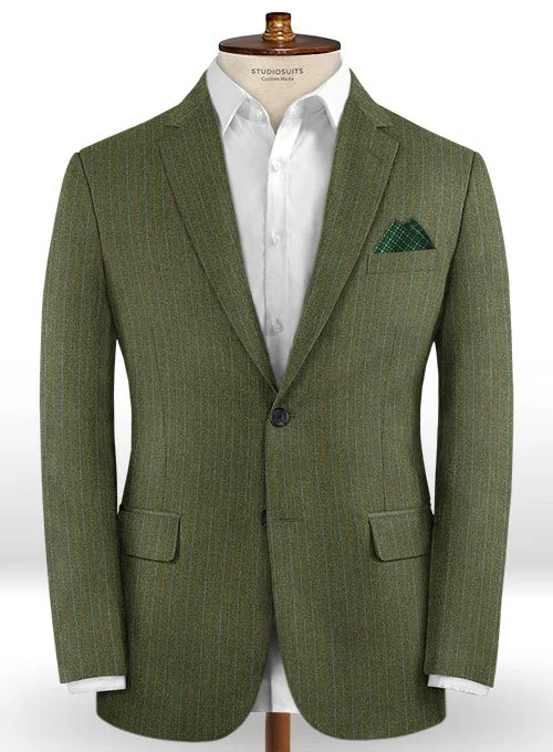 Caccioppoli Dapper Dandy Iniesa Seaweed Green Wool Jacket Mesh Jacket Canvas Jacket Denim Jacket