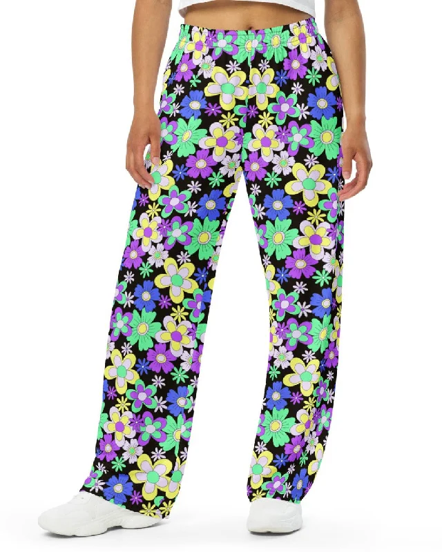 Crazy Daisy Wide Leg Pants Classic Flared Pants