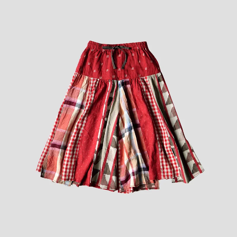 CRAZY PATCHWORK LAMP PANTS Stretch Fit Pants