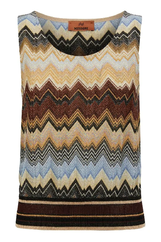 Lurex Knit Tank Top essential tank top