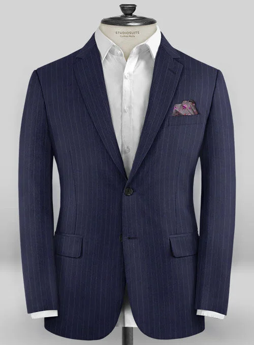 Caccioppoli Sun Dream Sodina Navy Blue Wool Silk Jacket Welt Pockets Slit Pockets Flap Pockets Caccioppoli Sun Dream Sodina Navy Blue Wool Silk Jacket Welt Pockets Slit Pockets Flap Pockets