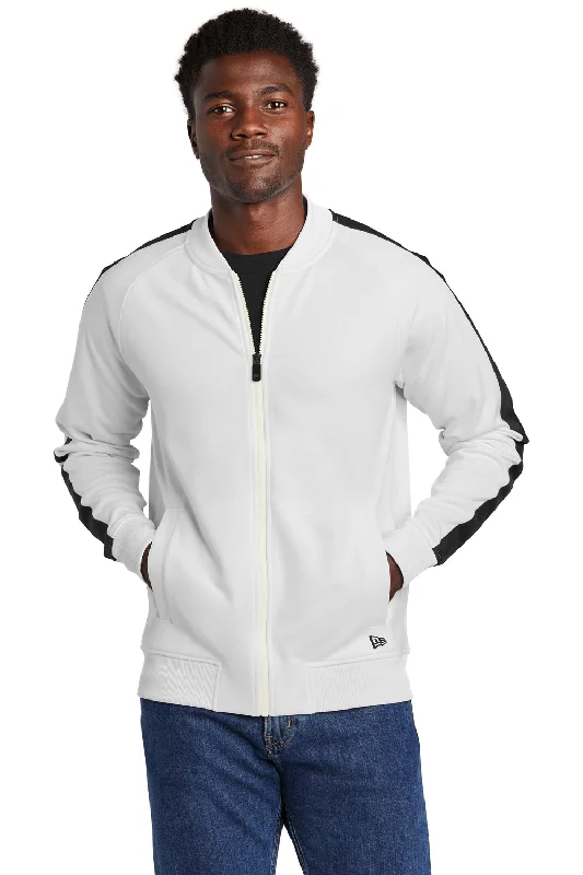 New Era Mens Full Zip Track Jacket - White/Black - Closeout Faux Fur Jacket Real Fur Jacket Shearling Jacket New Era Mens Full Zip Track Jacket - White/Black - Closeout Faux Fur Jacket Real Fur Jacket Shearling Jacket