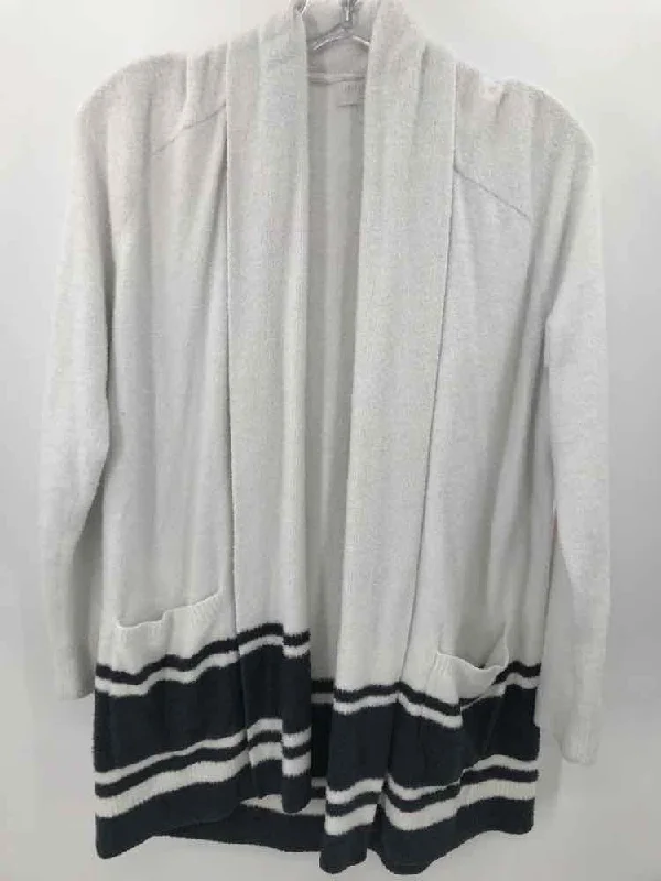 Pre-Owned Barefoot Dreams Ivory Size Small Cardigan Sweater Button Cardigan Zip Cardigan Pullover Cardigan