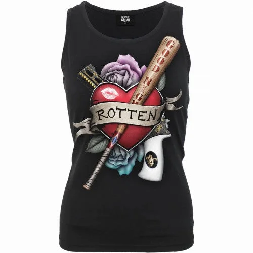Spiral Direct Womens/Ladies Rotten Harley Quinn Razor Back Tank Top soft tank top