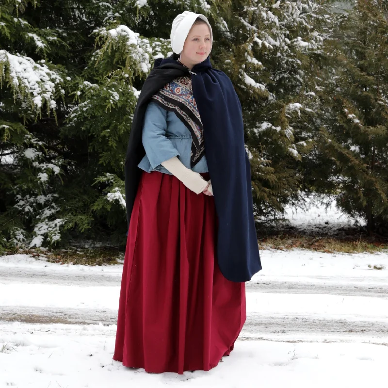Drawstring Skirt - Plain linen skirt natural