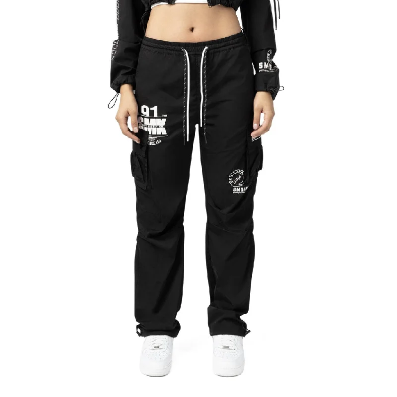 Slouched Straight Pants - Black Fashionable Jogger Pants