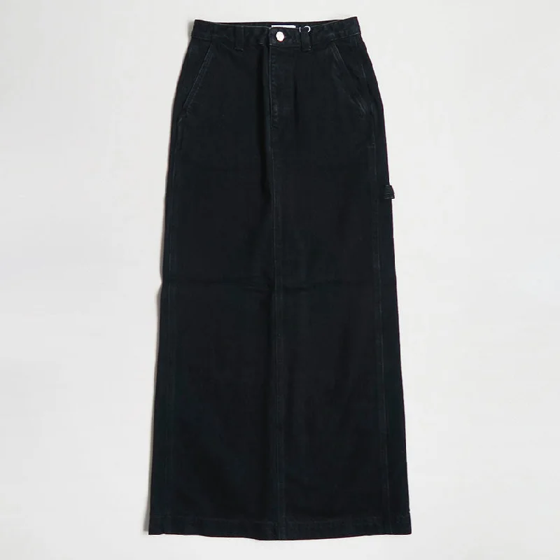 【IIROT/イロット】<br>USA Cotton Maxi skirt <br>022-023-D003 denim skirt fashionable