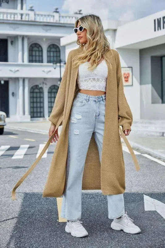 Long Loose Strappy Cardigan Sweater Beaded Cardigan Sequined Faux Fur