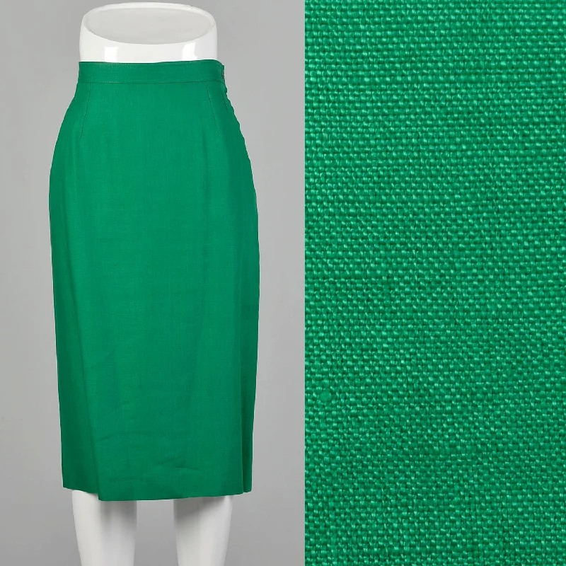 Medium Valentino Studio 1990s Linen Skirt athletic skirt fit