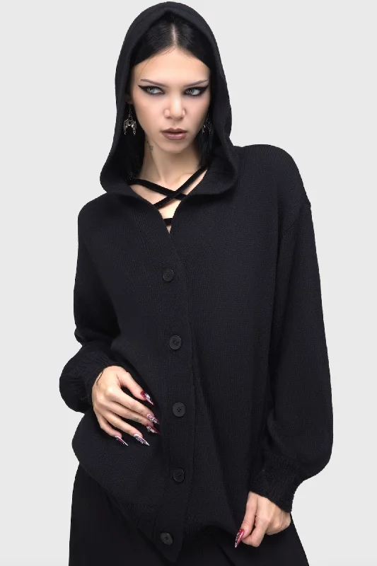 Darkmoor Academy Hooded Cardigan Faux Fur Fabric Real Fur Fabric Shearling Fabric