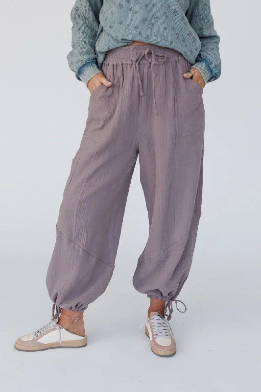 Soul Voyage Harem Pants - Mushroom High-Waist Jeans