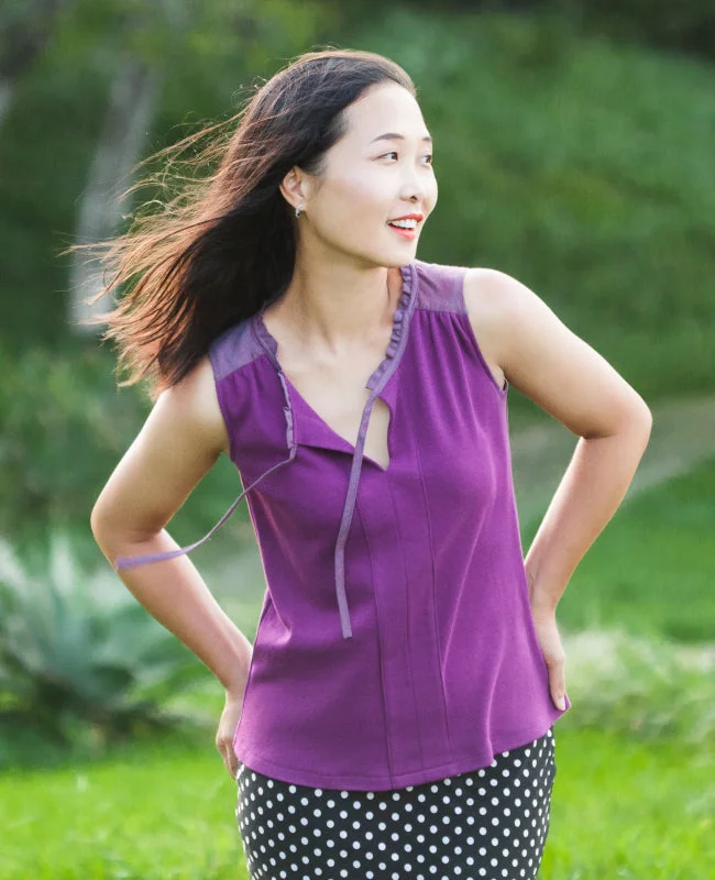 Itch to Stitch Vienna Tank ribbed tank top