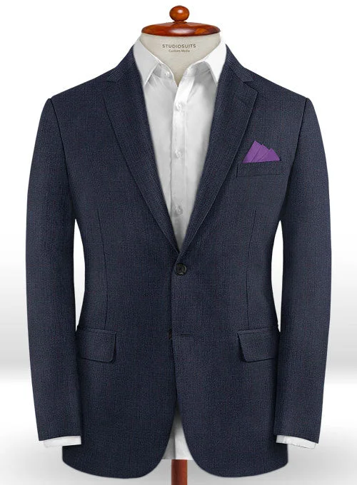 Caccioppoli Dapper Dandy Inato Glen Blue Wool Jacket Herringbone Jacket Houndstooth Jacket Plaid Jacket